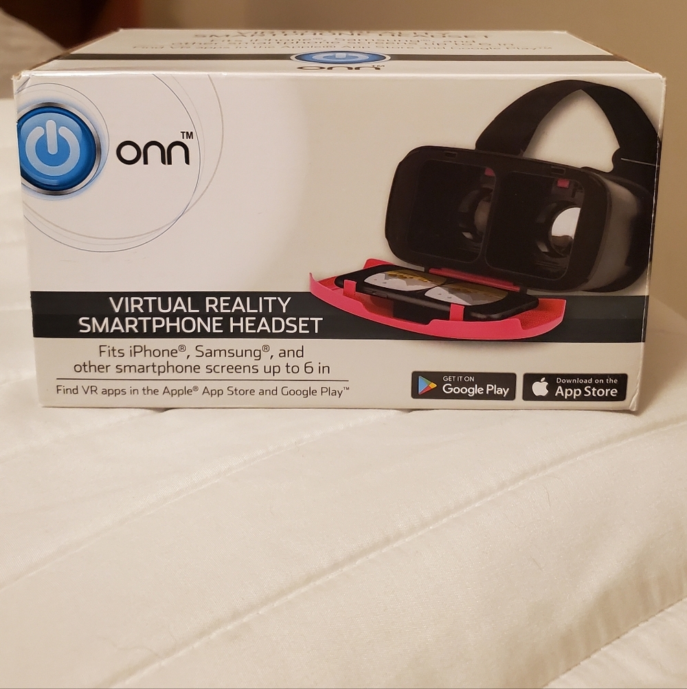Onn Black and Pink Smartphone VR Headset